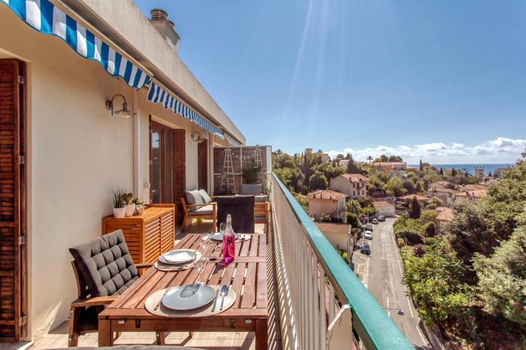니스 L36 Sea View Terrace 10Min Walking To Sea/Parking & Ac 아파트 외부 사진