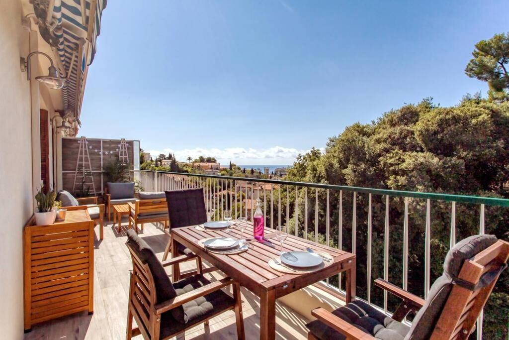 니스 L36 Sea View Terrace 10Min Walking To Sea/Parking & Ac 아파트 외부 사진